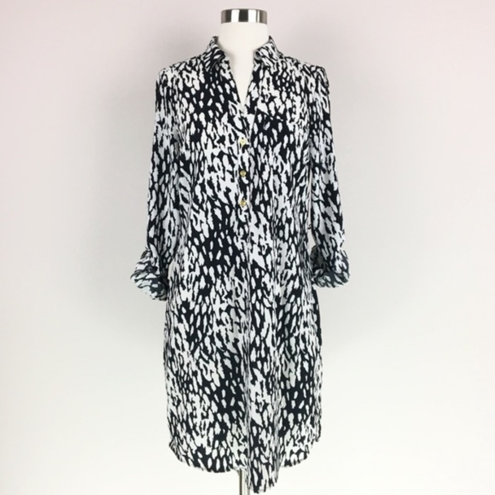 The Limited Ashton Tab Sleeve Shirt Dress Size S